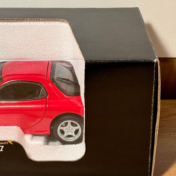 KYOSHO Mazda RX-7 LHD Red 1:18 1/18 Diecast Model No. 08001R NIB Japan - Picture 4 of 12